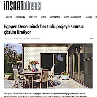 İnşaat Dünyası - Egepen Her Türlü Projeye sınırsız çözüm üretiyor