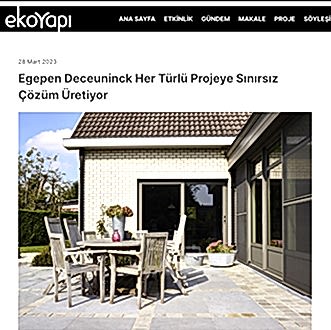 Egepen Deceunick Her Türlü Projeye Sınırsız Çözüm Üretiyor